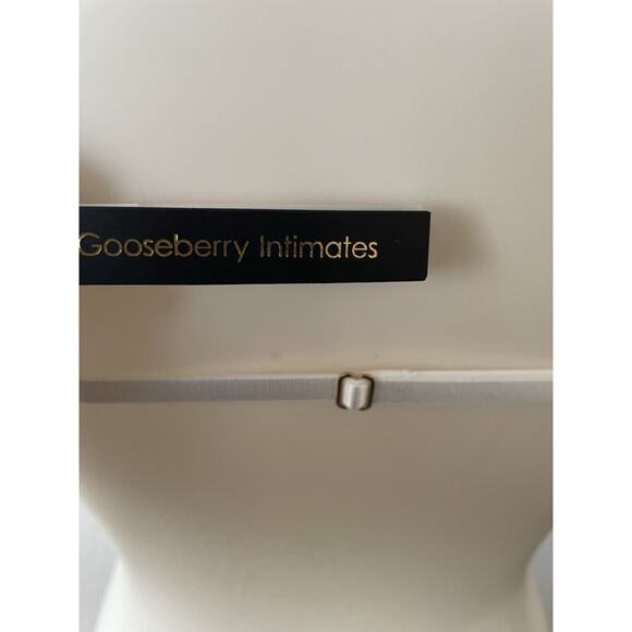 Gooseberry Bra Floral Lace Lingerie Intimates Tanga White - Picture 9 of 10